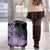Cook Islands Turtle Luggage Cover Stars and Hibiscus - Purple