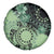 Cook Islands Turtle Spare Tire Cover Stars and Hibiscus - Green