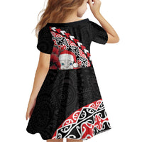 New Zealand Christmas Meri Kirihimete Family Matching Mermaid Dress and Hawaiian Shirt Santa Hei Tiki Pohutukawa LT01 - Polynesian Pride