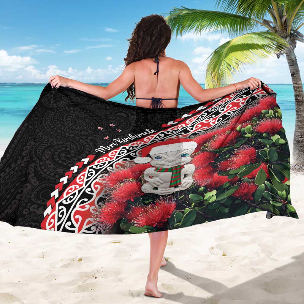 New Zealand Christmas Meri Kirihimete Sarong Santa Hei Tiki Pohutukawa