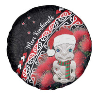 New Zealand Christmas Meri Kirihimete Spare Tire Cover Santa Hei Tiki Pohutukawa