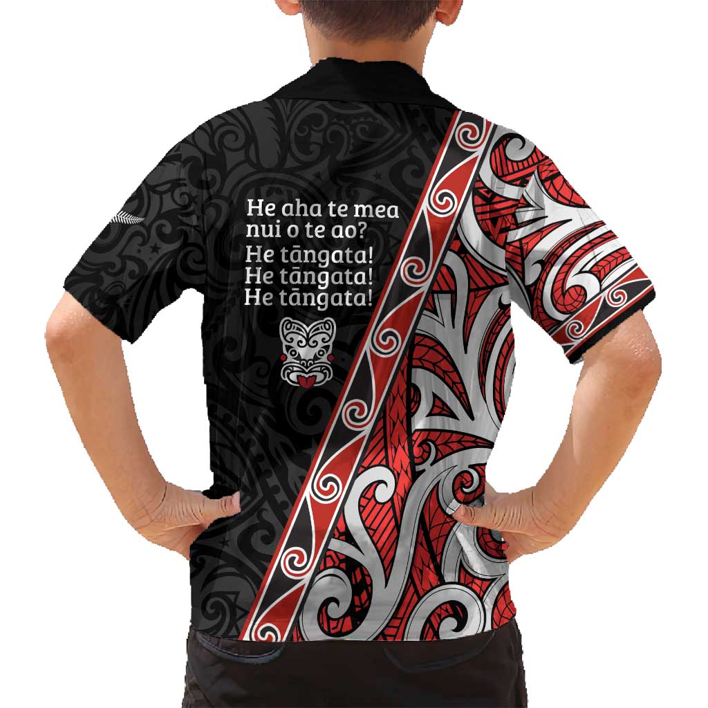 Aotearoa Toitu Te Tiriti Family Matching Tank Maxi Dress and Hawaiian Shirt Honour The Treaty New Zealand LT01 - Polynesian Pride
