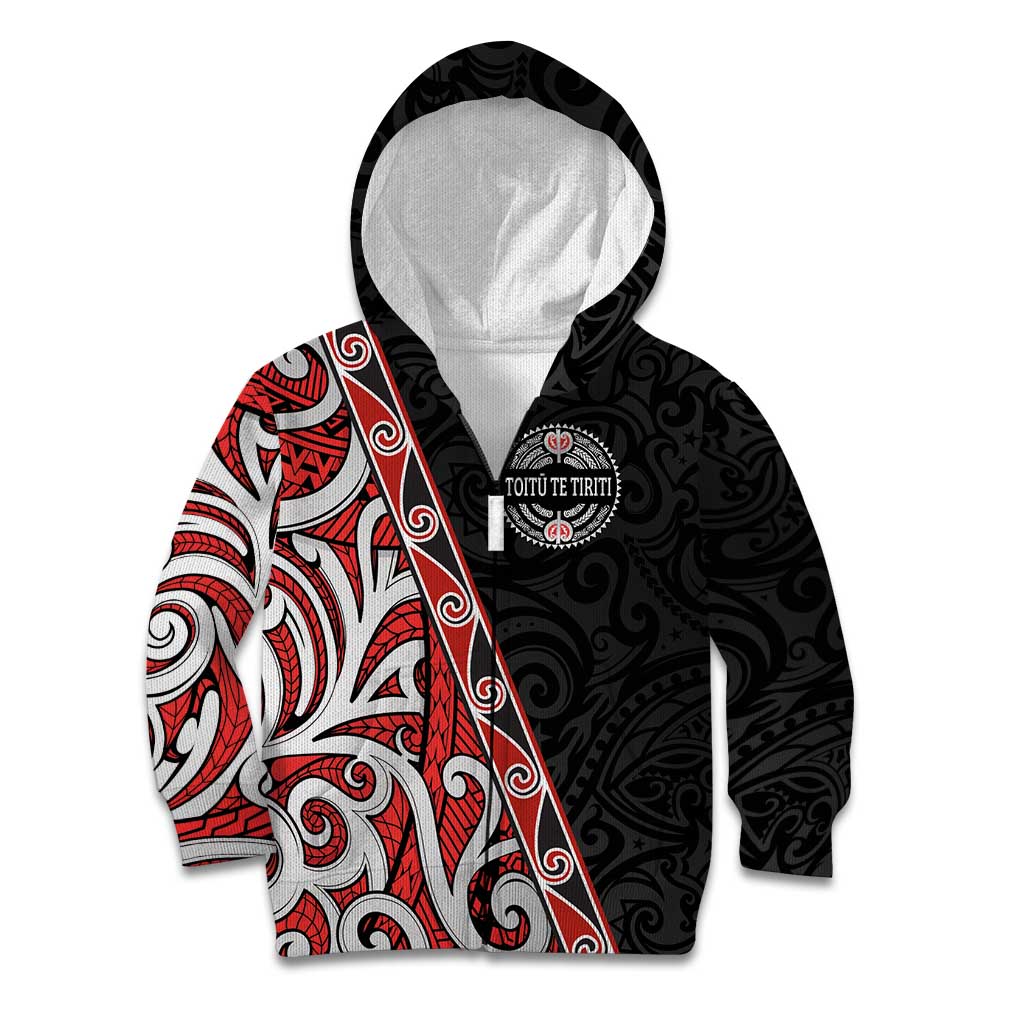 Aotearoa Toitu Te Tiriti Kid Hoodie Honour The Treaty New Zealand