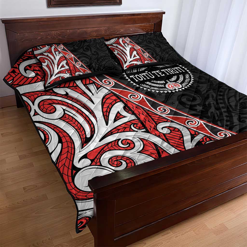 Aotearoa Toitu Te Tiriti Quilt Bed Set Honour The Treaty New Zealand