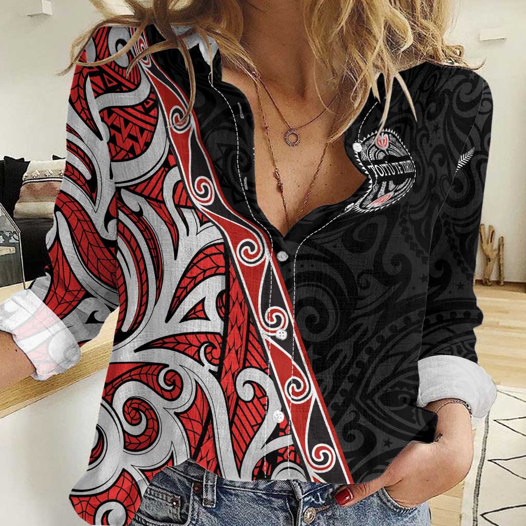 Aotearoa Toitu Te Tiriti Women Casual Shirt Honour The Treaty New Zealand