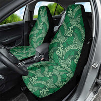 Forest Green Monstera Car Seat Cover Polynesian Tribal Pattern - Polynesian Pride