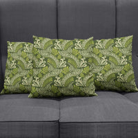 Olive Green Monstera Pillow Cover Polynesian Tribal Pattern - Polynesian Pride
