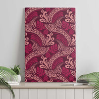 Sweet Pink Monstera Canvas Wall Art Polynesian Tribal Pattern - Polynesian Pride