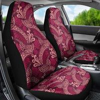 Sweet Pink Monstera Car Seat Cover Polynesian Tribal Pattern - Polynesian Pride