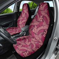 Sweet Pink Monstera Car Seat Cover Polynesian Tribal Pattern - Polynesian Pride