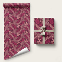 Sweet Pink Monstera Wrapping Paper Polynesian Tribal Pattern - Polynesian Pride