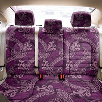 Royal Purple Monstera Back Car Seat Cover Polynesian Tribal Pattern - Polynesian Pride