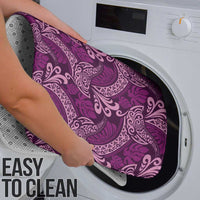 Royal Purple Monstera Bathroom Set Polynesian Tribal Pattern - Polynesian Pride