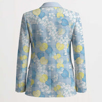 Anthurium Plumeria Lei Pastel Blazer Blue Hawaiian Splendid Palaka