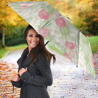 Anthurium Plumeria Lei Pastel Umbrella Green Hawaiian Splendid Palaka LT01 - Polynesian Pride