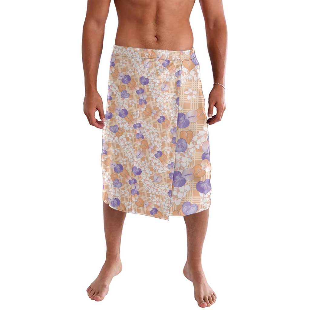 Anthurium Plumeria Lei Pastel Lavalava Orange Hawaiian Splendid Palaka