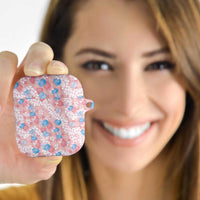 Anthurium Plumeria Lei Pastel AirPods Case Pink Hawaiian Splendid Palaka