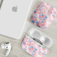 Anthurium Plumeria Lei Pastel AirPods Case Pink Hawaiian Splendid Palaka
