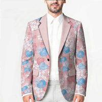 Anthurium Plumeria Lei Pastel Blazer Pink Hawaiian Splendid Palaka