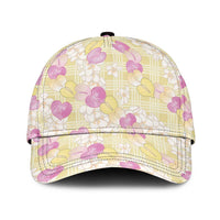 Anthurium Plumeria Lei Pastel Classic Cap Yellow Hawaiian Splendid Palaka LT01 Universal Fit Yellow - Polynesian Pride