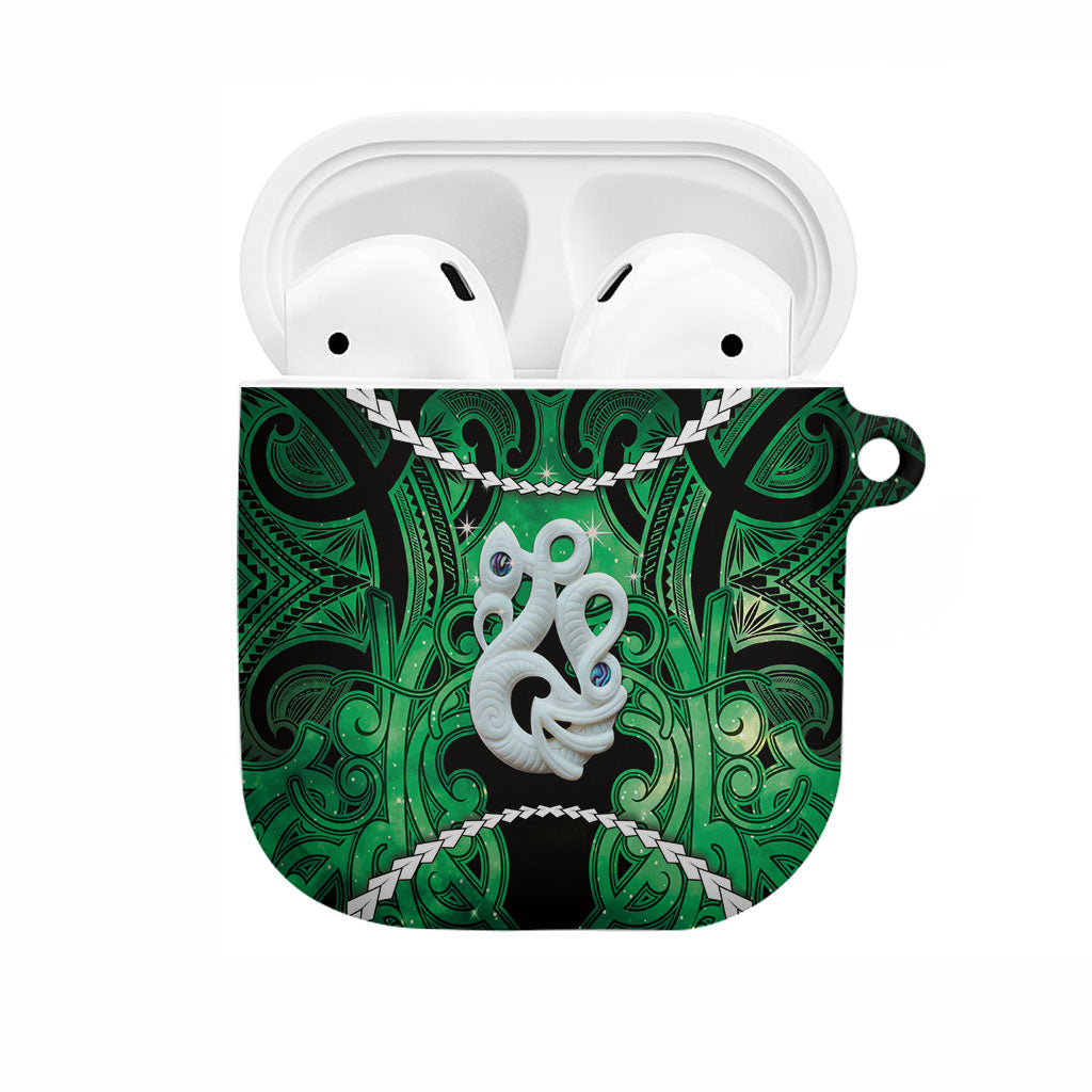 Maori Matariki Manaia Kakariki AirPods Case Maori Kowhaiwhai Pattern Galaxy