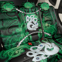 Maori Matariki Manaia Kakariki Back Car Seat Cover Maori Kowhaiwhai Pattern Galaxy LT01 - Polynesian Pride
