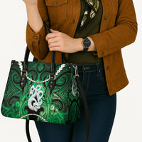 Maori Matariki Manaia Kakariki Leather Bag Maori Kowhaiwhai Pattern Galaxy LT01 - Polynesian Pride