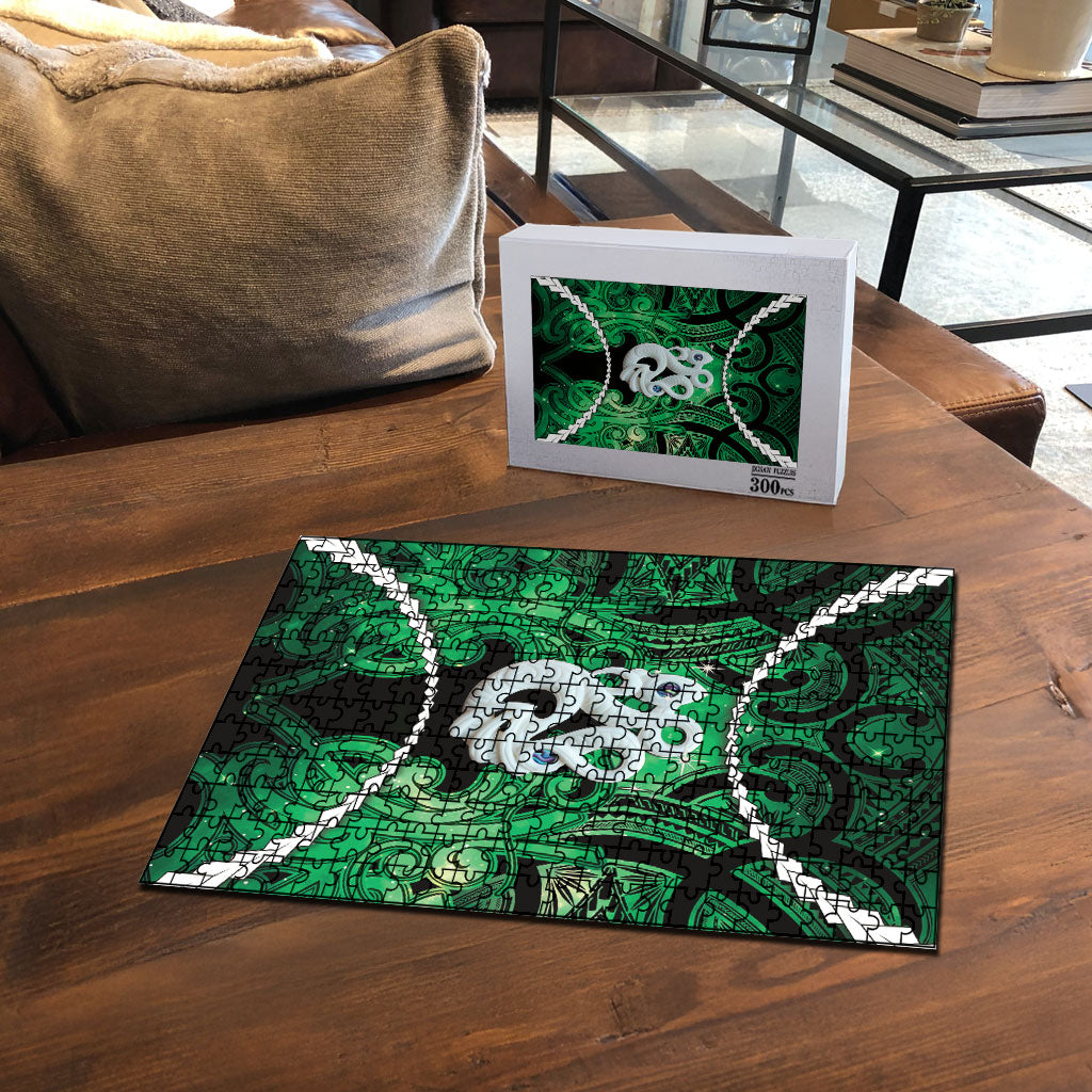 Maori Matariki Manaia Kakariki Puzzle Maori Kowhaiwhai Pattern Galaxy LT01 - Polynesian Pride