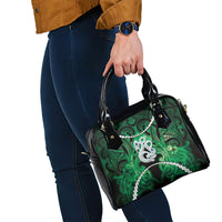 Maori Matariki Manaia Kakariki Shoulder Handbag Maori Kowhaiwhai Pattern Galaxy LT01 - Polynesian Pride