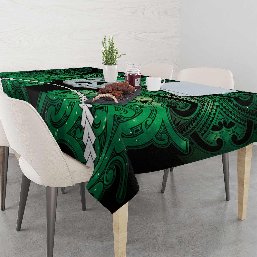 Maori Matariki Manaia Kakariki Tablecloth Maori Kowhaiwhai Pattern Galaxy LT01 - Polynesian Pride