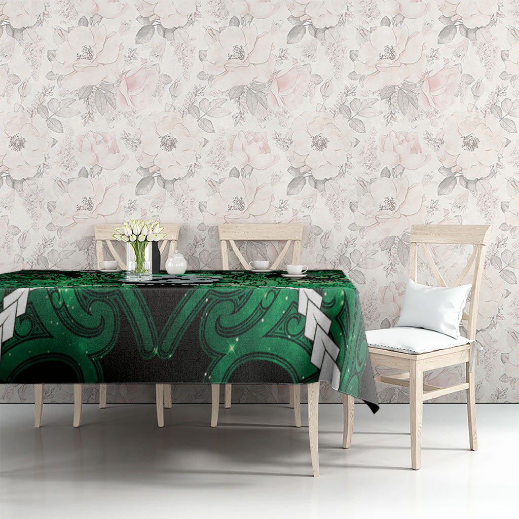 Maori Matariki Manaia Kakariki Tablecloth Maori Kowhaiwhai Pattern Galaxy LT01 - Polynesian Pride