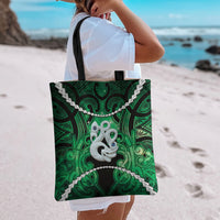 Maori Matariki Manaia Kakariki Tote Bag Maori Kowhaiwhai Pattern Galaxy LT01 - Polynesian Pride
