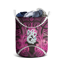 Maori Matariki Manaia Mawhero Laundry Basket Maori Kowhaiwhai Pattern Galaxy LT01 - Polynesian Pride