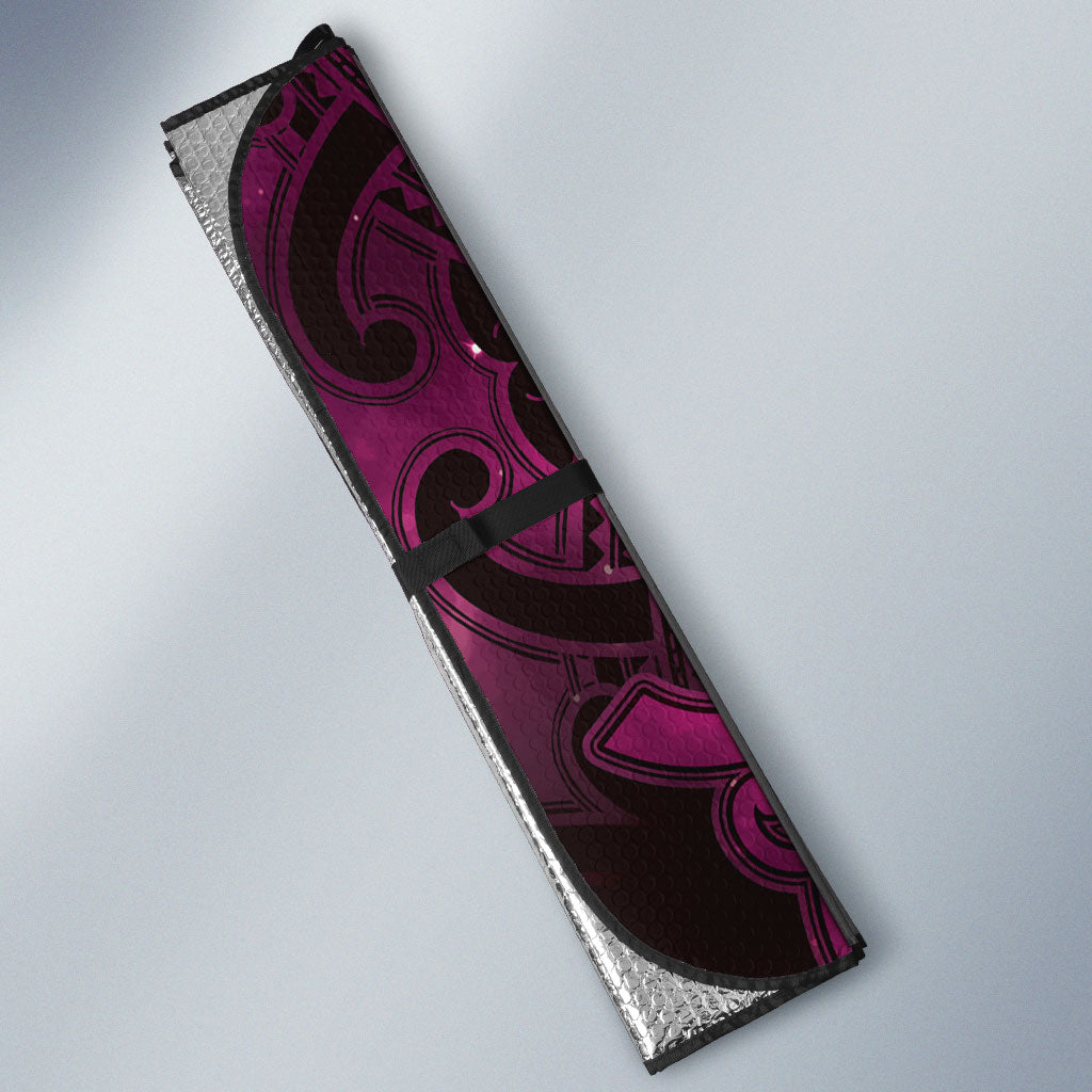 Maori Matariki Manaia Mawhero Auto Sun Shade Maori Kowhaiwhai Pattern Galaxy LT01 - Polynesian Pride