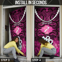 Personalised Maori Matariki Manaia Mawhero Door Cover Maori Kowhaiwhai Pattern Galaxy LT01 - Polynesian Pride