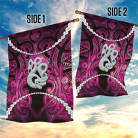 Maori Matariki Manaia Mawhero Garden Flag Maori Kowhaiwhai Pattern Galaxy LT01 - Polynesian Pride