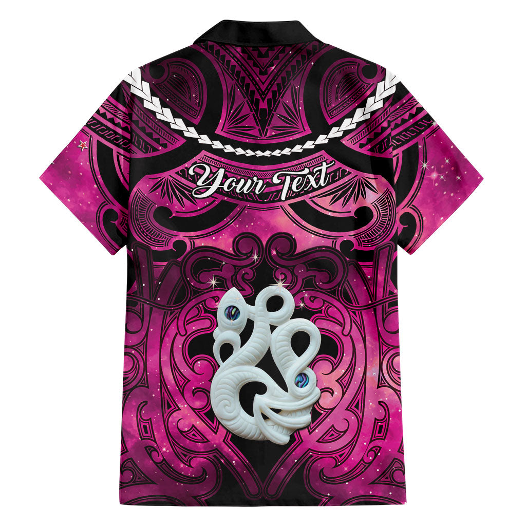 Personalised Maori Matariki Manaia Mawhero Hawaiian Shirt Maori Kowhaiwhai Pattern Galaxy