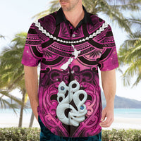 Personalised Maori Matariki Manaia Mawhero Hawaiian Shirt Maori Kowhaiwhai Pattern Galaxy