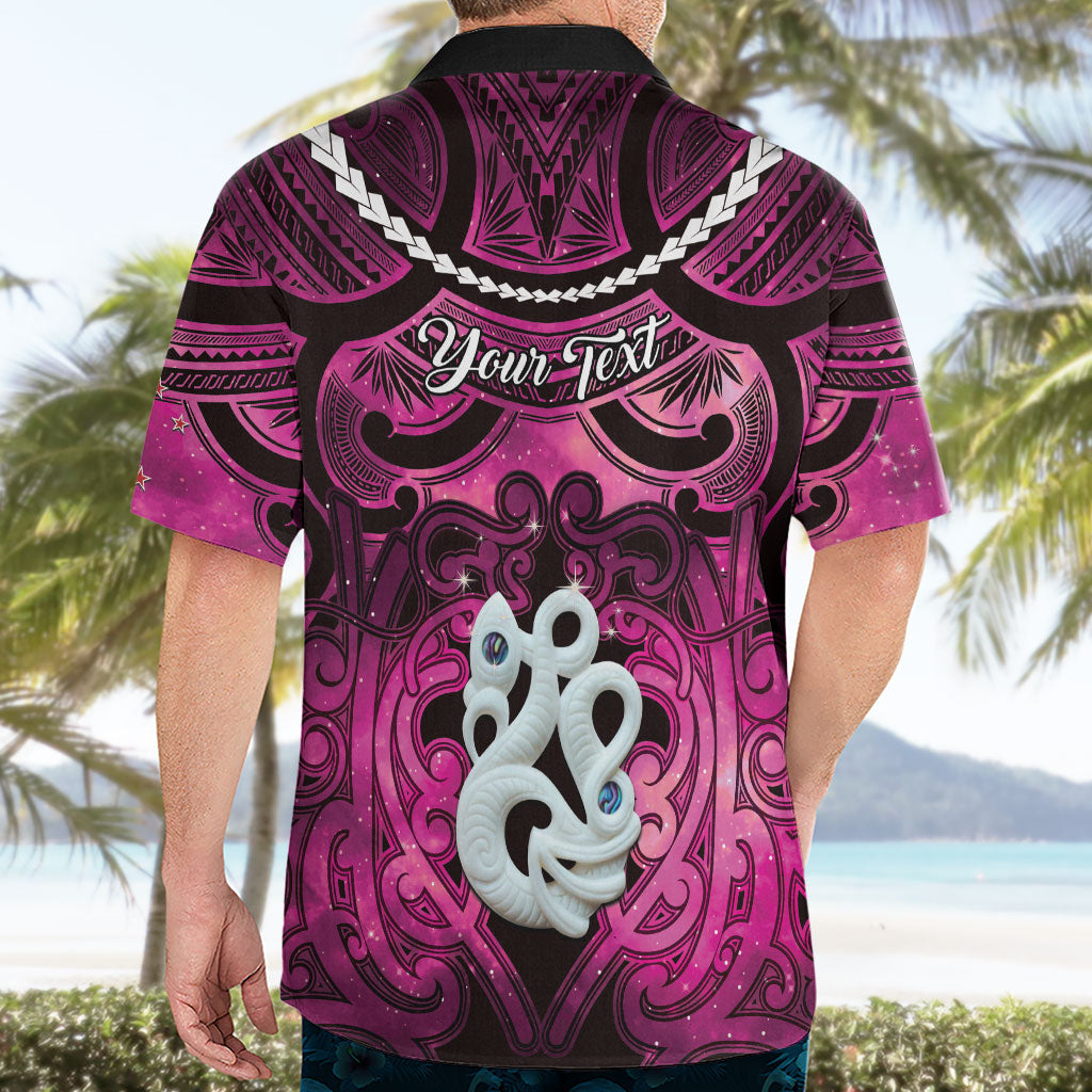 Personalised Maori Matariki Manaia Mawhero Hawaiian Shirt Maori Kowhaiwhai Pattern Galaxy
