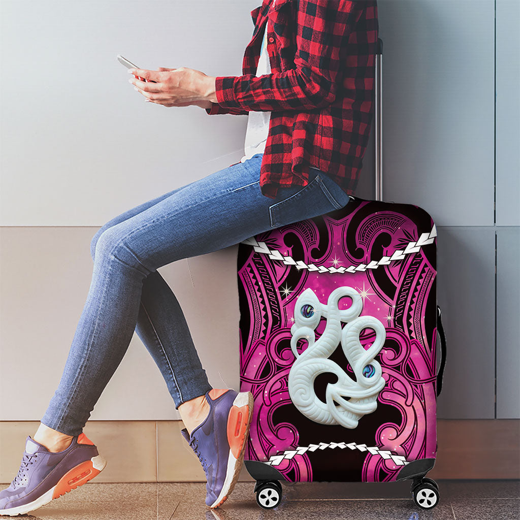 Maori Matariki Manaia Mawhero Luggage Cover Maori Kowhaiwhai Pattern Galaxy LT01 - Polynesian Pride