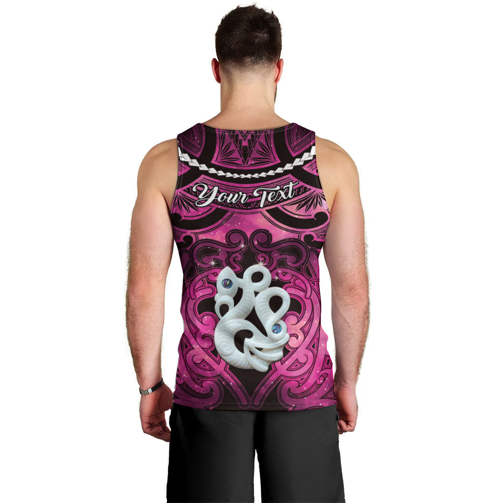 Personalised Maori Matariki Manaia Mawhero Men Tank Top Maori Kowhaiwhai Pattern Galaxy LT01 - Polynesian Pride