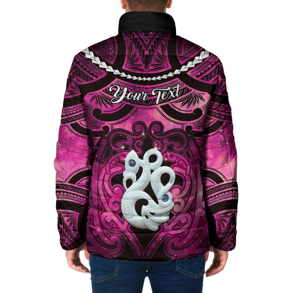 Personalised Maori Matariki Manaia Mawhero Padded Jacket Maori Kowhaiwhai Pattern Galaxy LT01 - Polynesian Pride