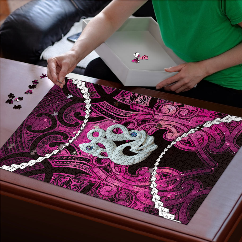 Maori Matariki Manaia Mawhero Puzzle Maori Kowhaiwhai Pattern Galaxy LT01 - Polynesian Pride