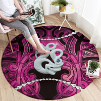 Maori Matariki Manaia Mawhero Round Carpet Maori Kowhaiwhai Pattern Galaxy LT01 - Polynesian Pride