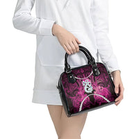 Maori Matariki Manaia Mawhero Shoulder Handbag Maori Kowhaiwhai Pattern Galaxy LT01 - Polynesian Pride