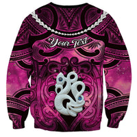 Personalised Maori Matariki Manaia Mawhero Sweatshirt Maori Kowhaiwhai Pattern Galaxy LT01 - Polynesian Pride