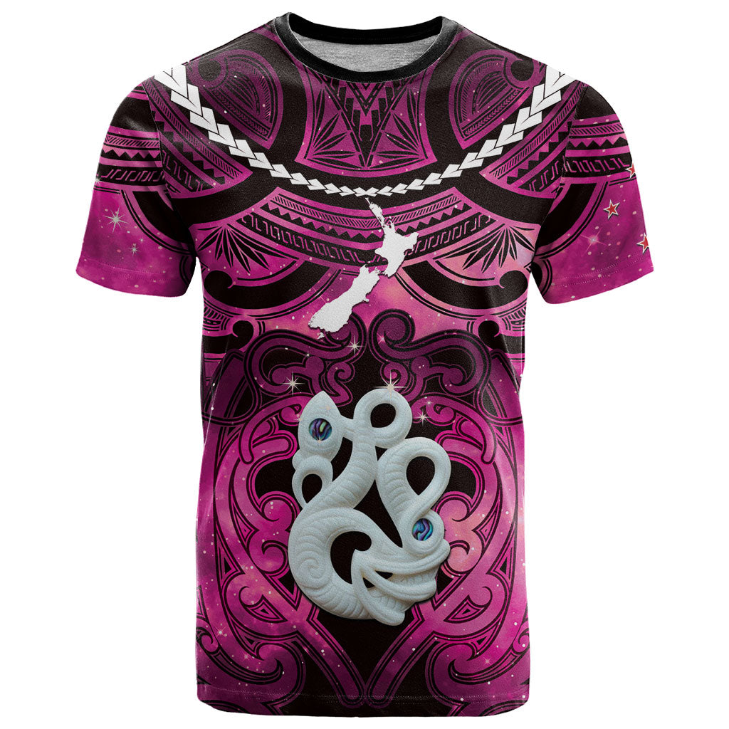 Personalised Maori Matariki Manaia Mawhero T Shirt Maori Kowhaiwhai Pattern Galaxy