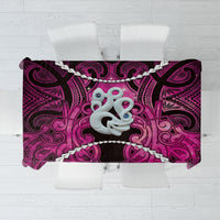 Maori Matariki Manaia Mawhero Tablecloth Maori Kowhaiwhai Pattern Galaxy LT01 Pink - Polynesian Pride