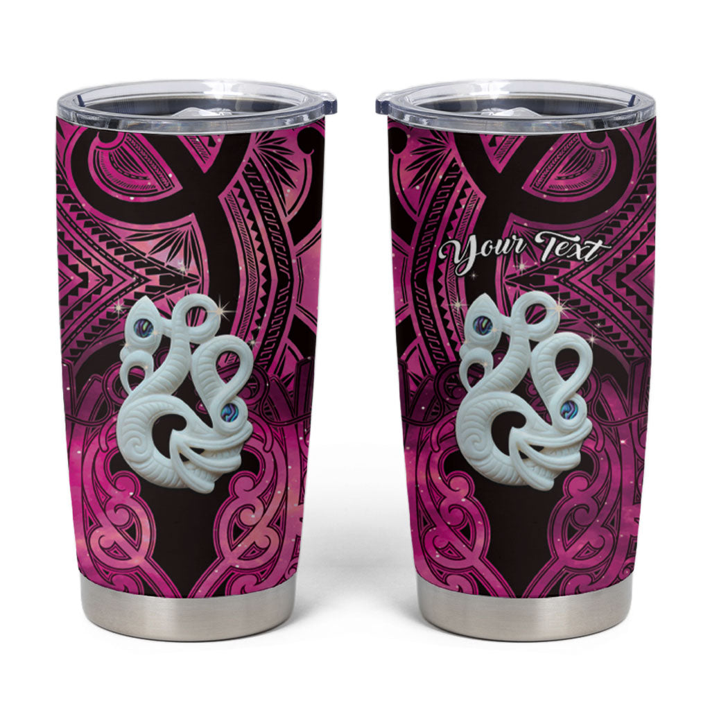 Personalised Maori Matariki Manaia Mawhero Tumbler Cup Maori Kowhaiwhai Pattern Galaxy