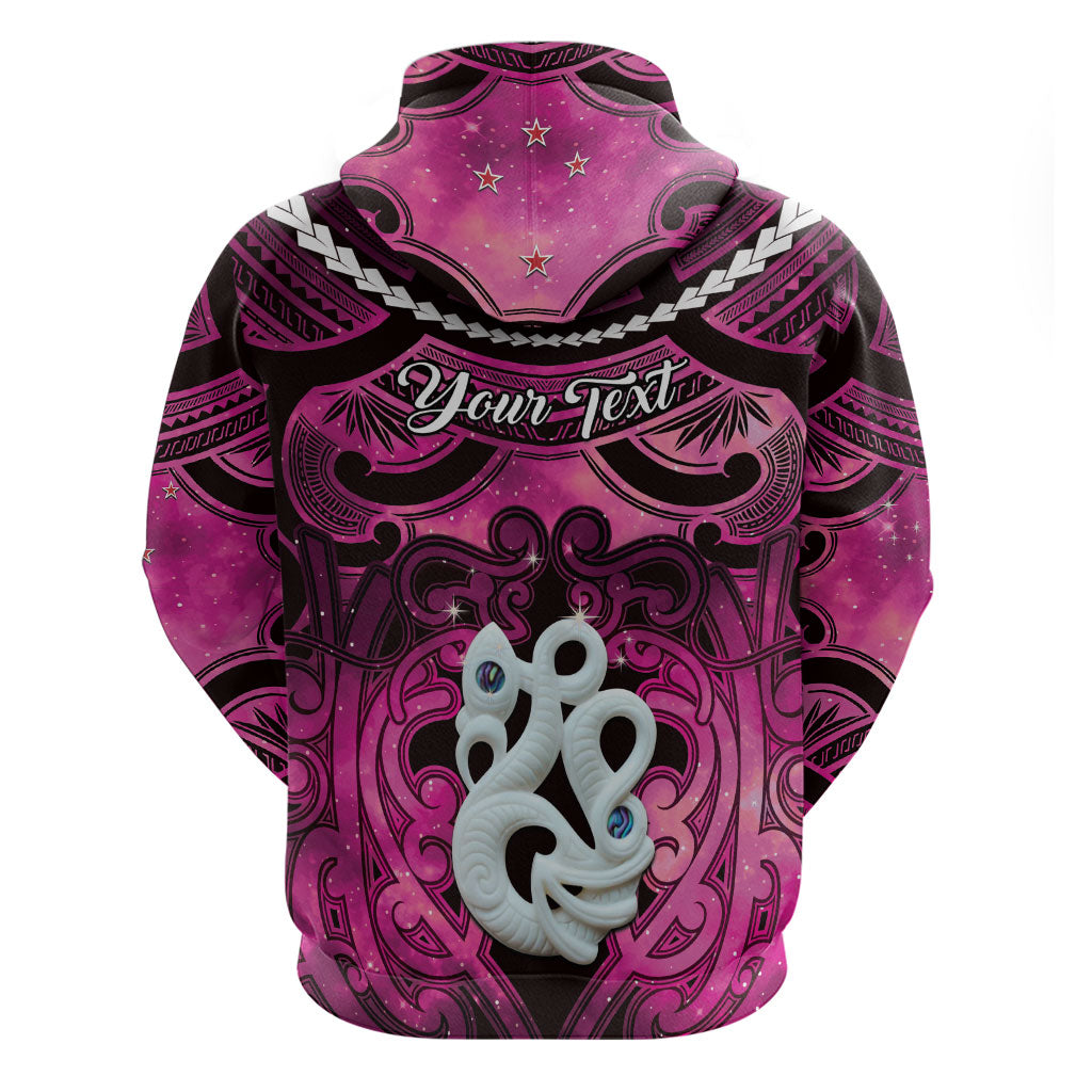 Personalised Maori Matariki Manaia Mawhero Zip Hoodie Maori Kowhaiwhai Pattern Galaxy LT01 - Polynesian Pride